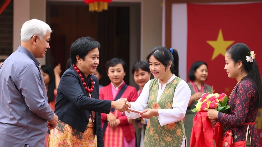 Ảnh trao đổi văn hóa Mỹ và Việt Nam