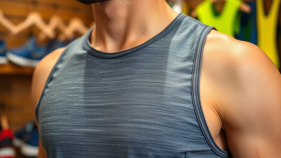 Áo tank top thể thao nam với chất liệu và đường may nổi bật