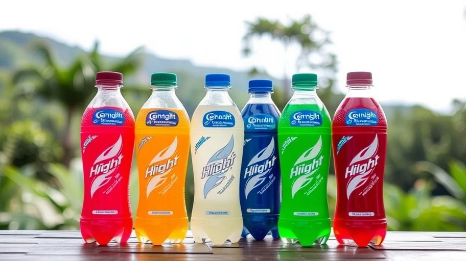 Các loại và biến thể của Highlight Sport Drink.