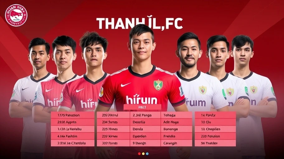 Cầu thủ nổi bật và đội hình của bóng đá Thanh Hóa.