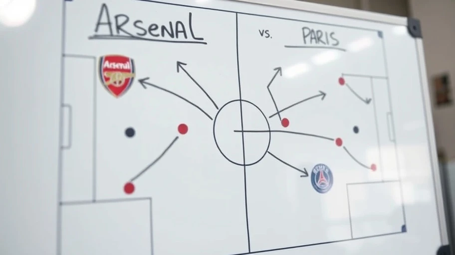 Chiến thuật bóng đá Arsenal vs PSG