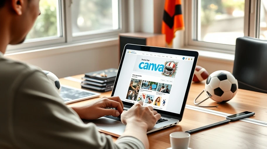Công cụ Canva cho bìa Instagram thể thao