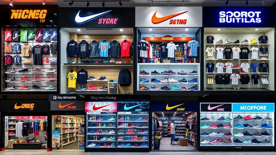 Cửa hàng thể thao đa dạng thương hiệu tại Việt Nam.