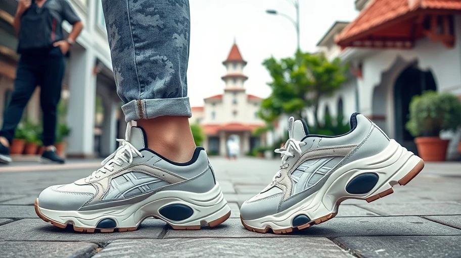 Giày thể thao chunky kiểu dáng hiện đại