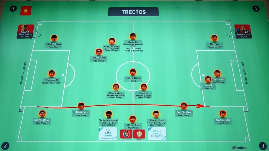 Hình ảnh bảng chiến thuật bóng đá của CLB Hải Phòng