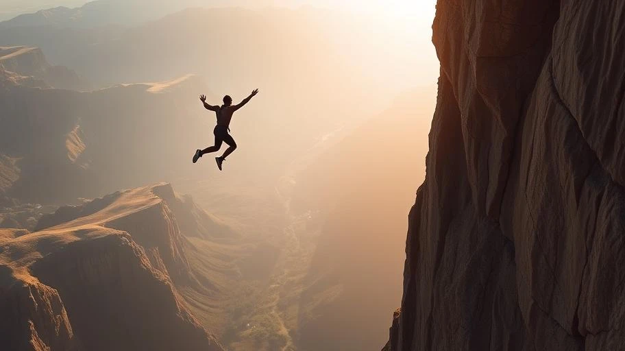 Hình ảnh BASE Jumping từ vách núi