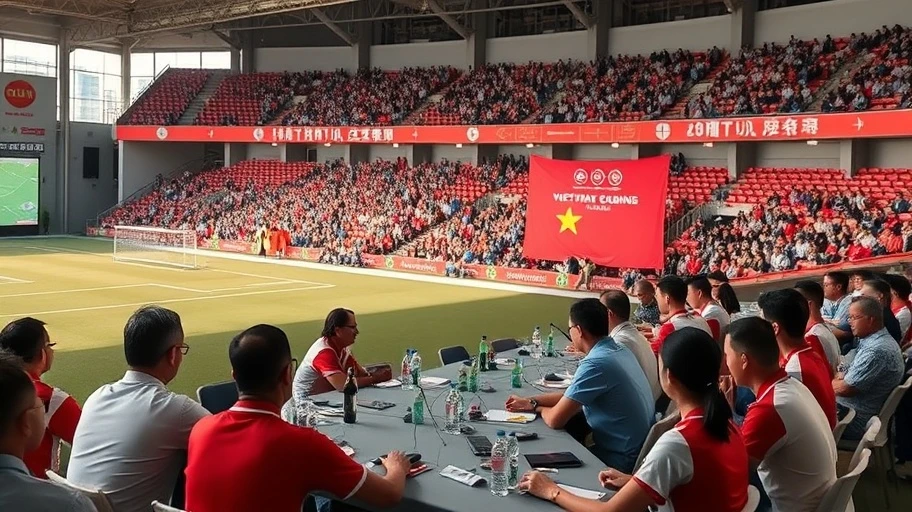 Hình ảnh buổi họp báo bóng đá