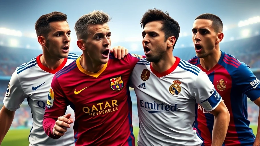 Hình ảnh các cầu thủ nổi bật trong trận Barca vs Real Madrid.