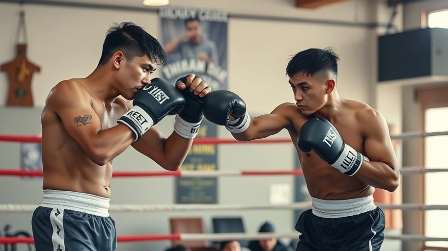 Hình ảnh các võ sĩ Việt Nam luyện tập kỹ thuật