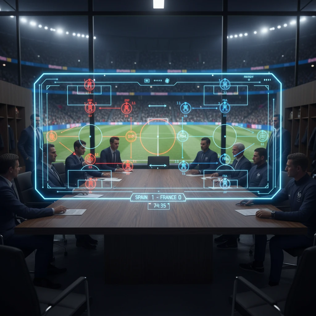 Hình ảnh chiến thuật Tây Ban Nha vs Pháp