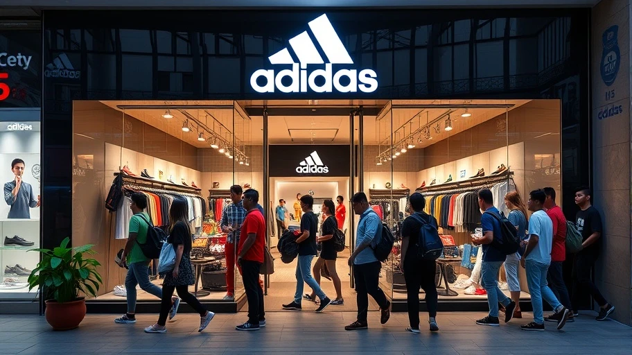 Hình ảnh cửa hàng Adidas tại Việt Nam.