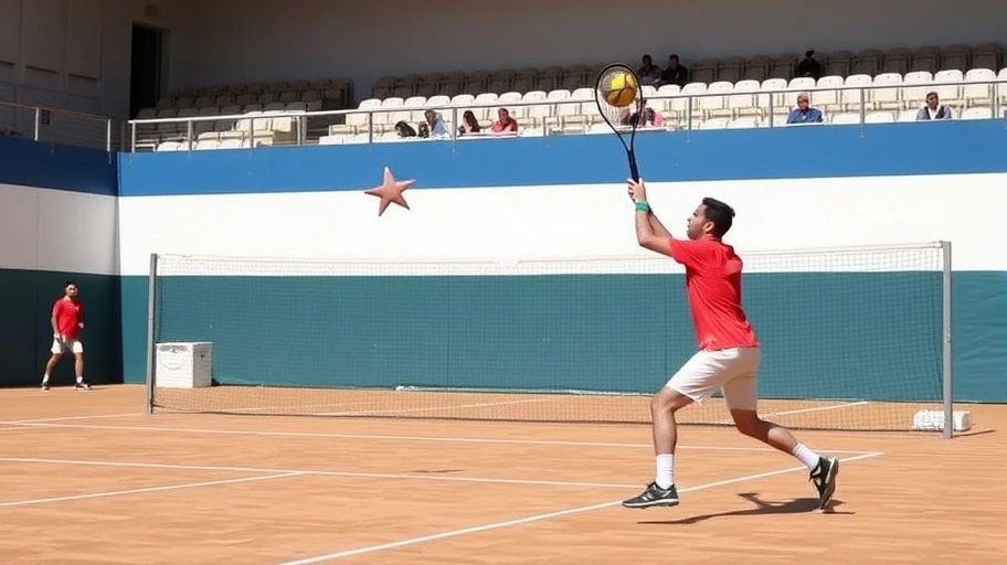 Hình ảnh người chơi Jai Alai đang ném bóng.