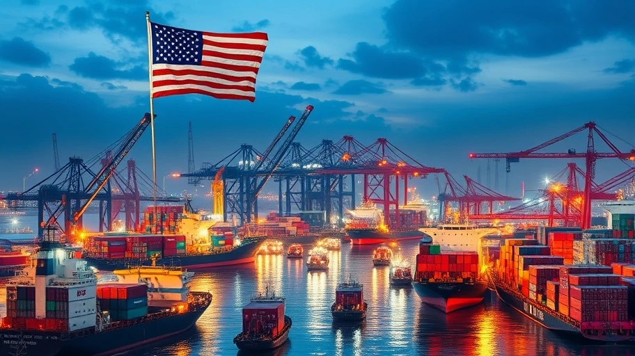 Hình ảnh thương mại Mỹ và Việt Nam