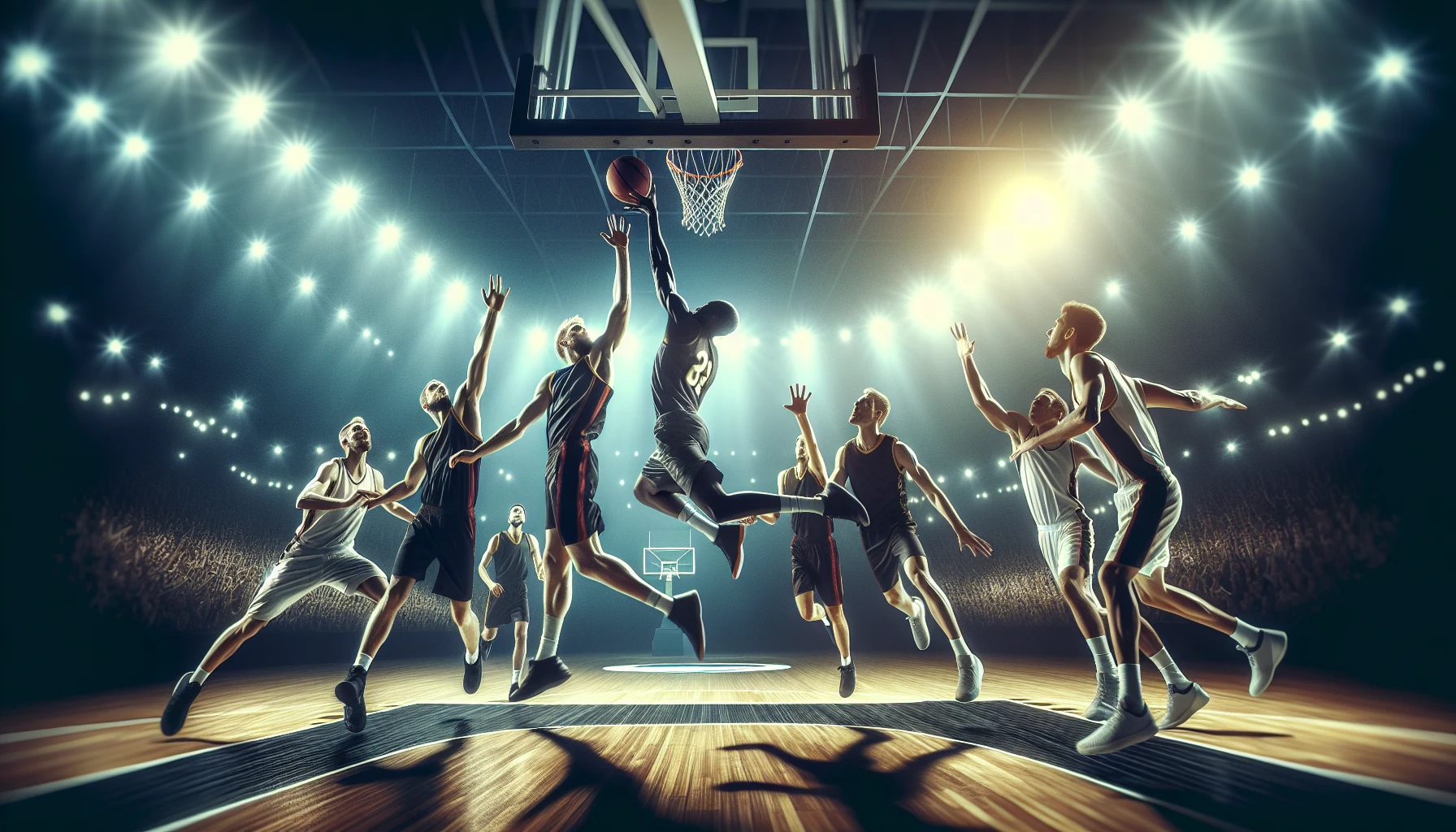 Hình ảnh trận bóng rổ NBA đầy kịch tính
