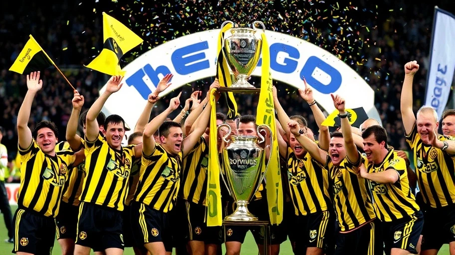 Khoảnh khắc Borussia Dortmund vô địch quốc tế.