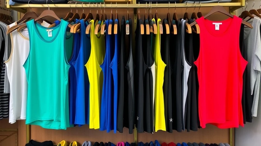 Lựa chọn áo tank top thể thao nam với nhiều màu sắc