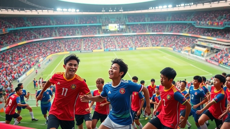 Men's Olympic football match 2024