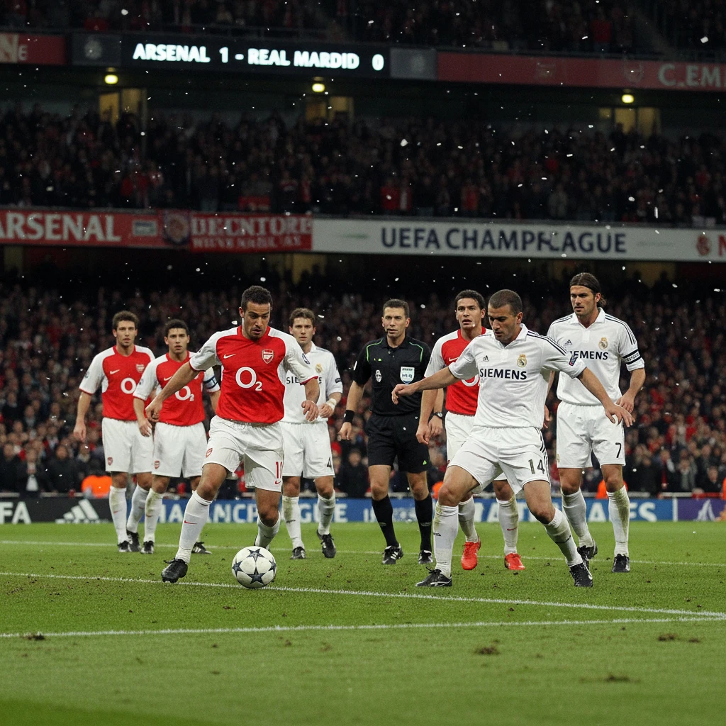 Mô tả lịch sử đối đầu giữa Arsenal và Real Madrid