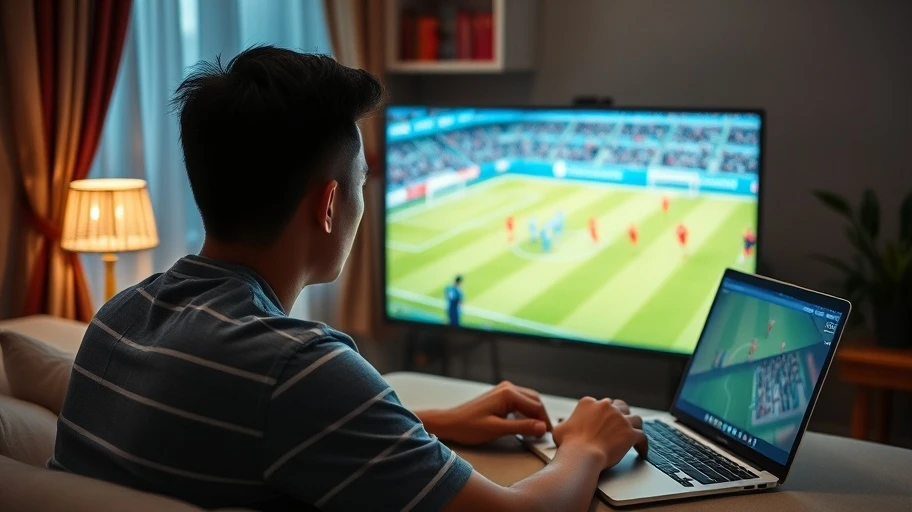 Người hâm mộ bóng đá Việt Nam xem highlight