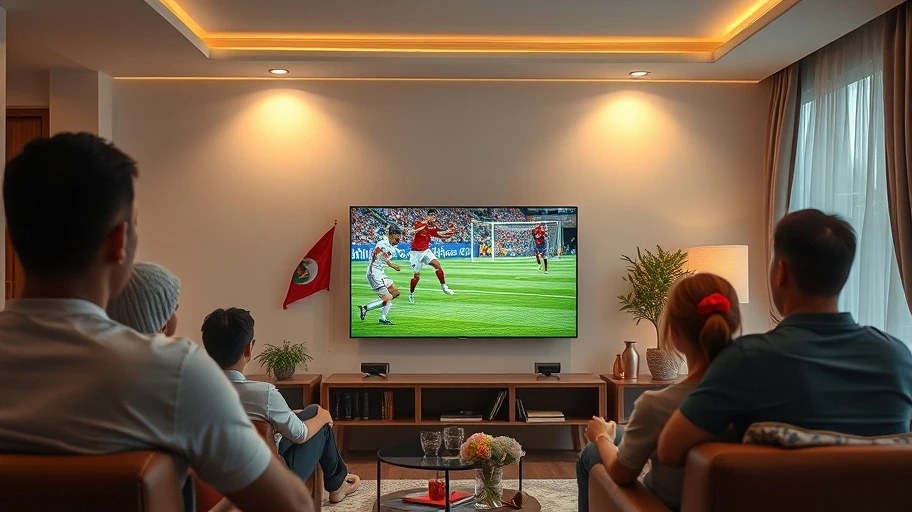 Người xem video highlight bóng đá V-League trên TV