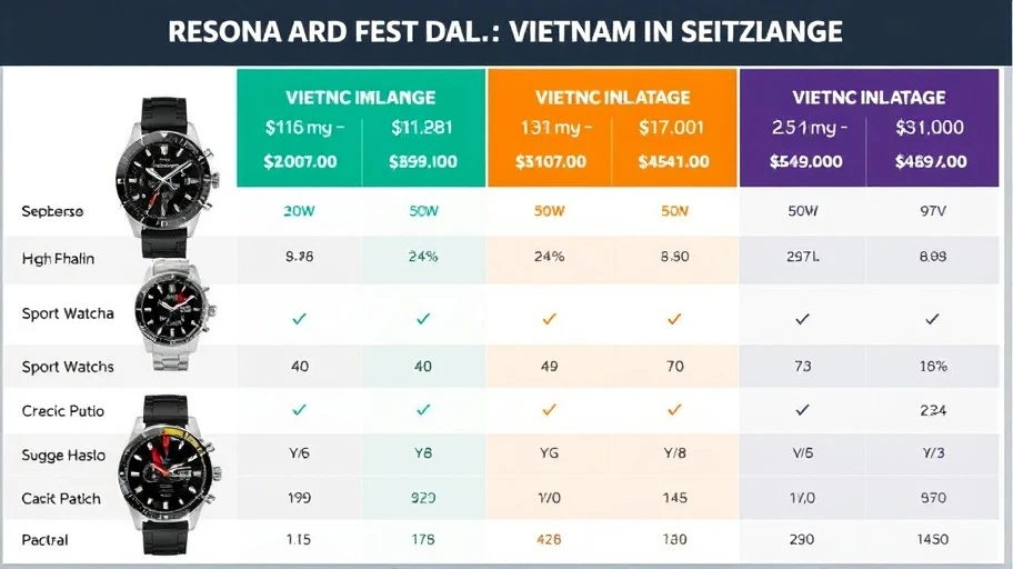 So sánh giá cả đồng hồ thể thao