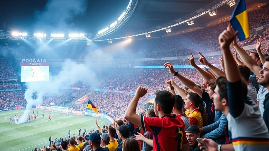 Sự cuồng nhiệt tại các trận đấu của câu lạc bộ Romania