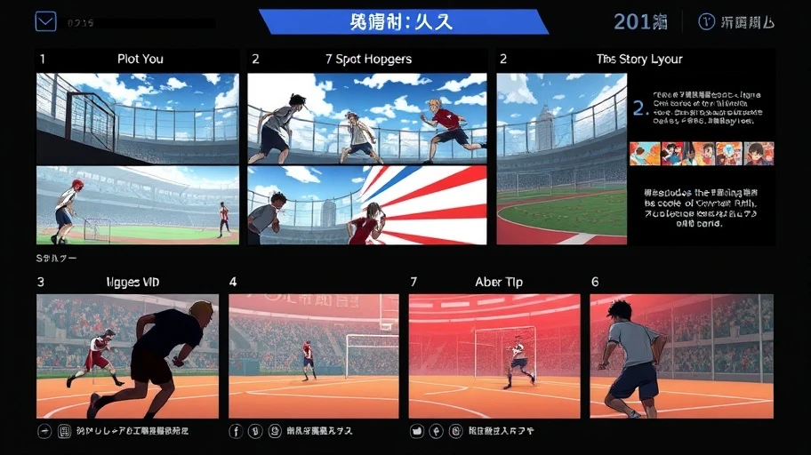 Sự phát triển cốt truyện trong anime thể thao.