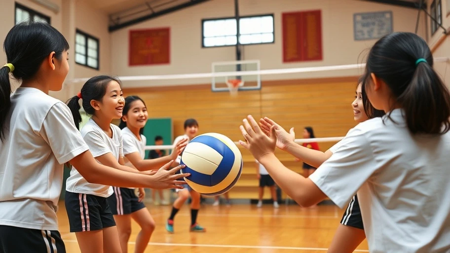 Tinh thần đồng đội trong bóng chuyền hơi