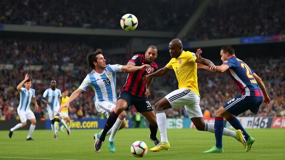 Tóm tắt trận đấu bóng đá Argentina vs Colombia