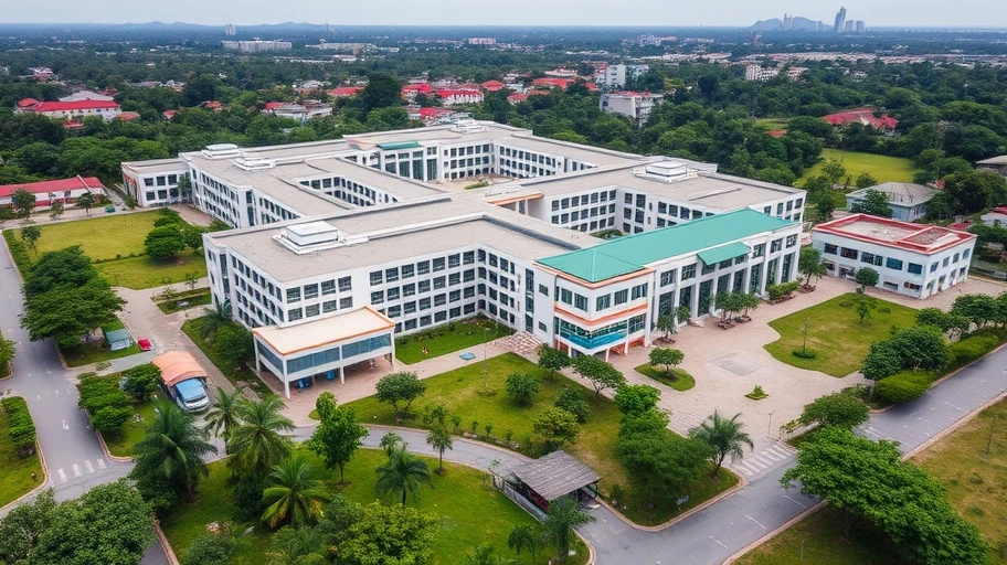 Trường quốc tế tại Thảo Điền với kiến trúc hiện đại.