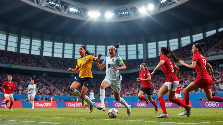 Women's Olympic football stars 2024
