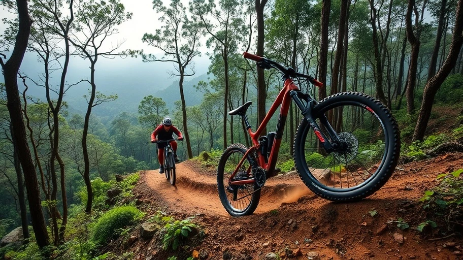 Xe đạp địa hình Santa Cruz Hightower trên địa hình rừng Việt Nam