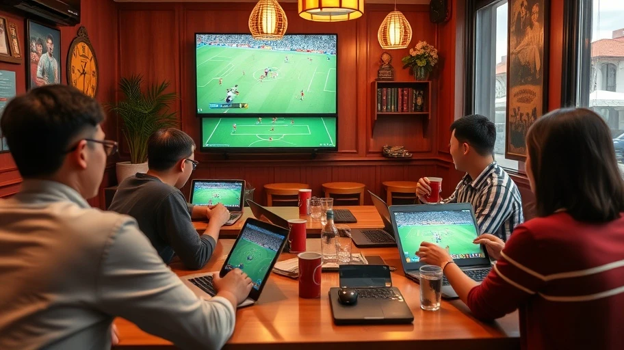Xem video bóng đá C1 tại quán cafe